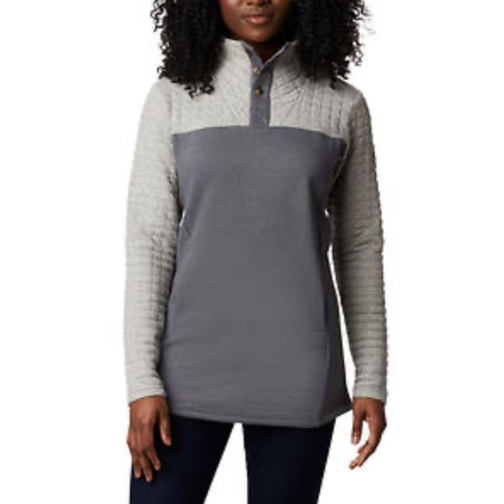 Columbia Two-Tone Quilted Sweatshirt
